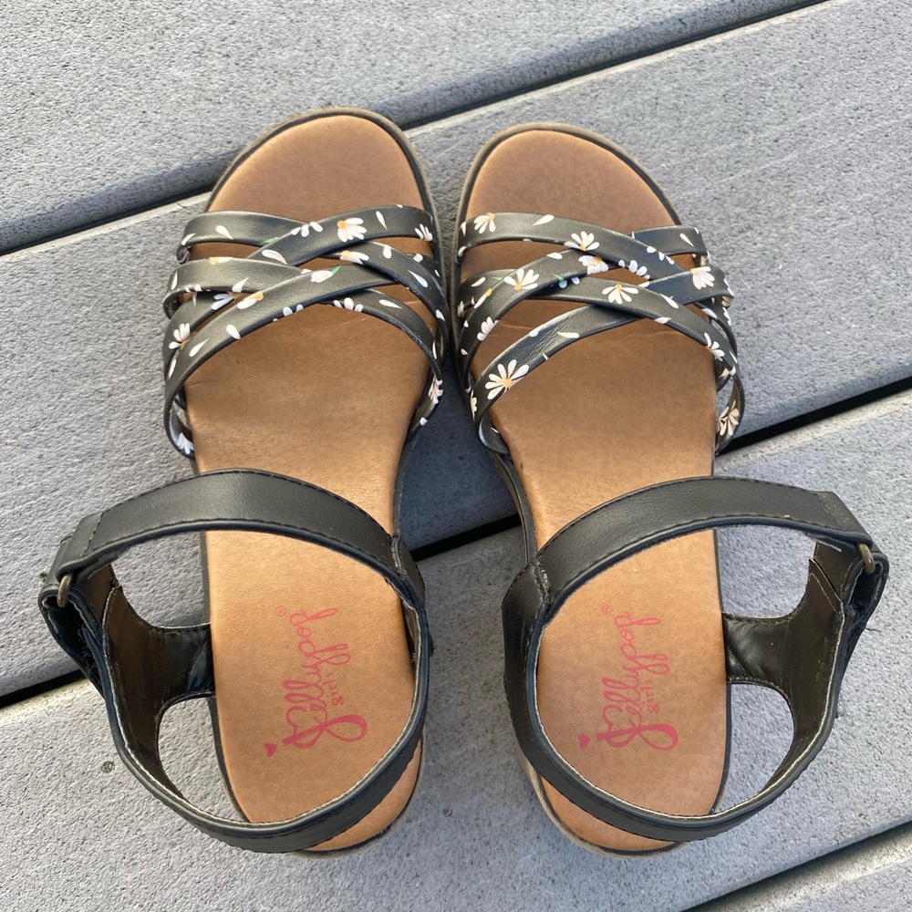 Jellypop black kindly girls sandal size 2M